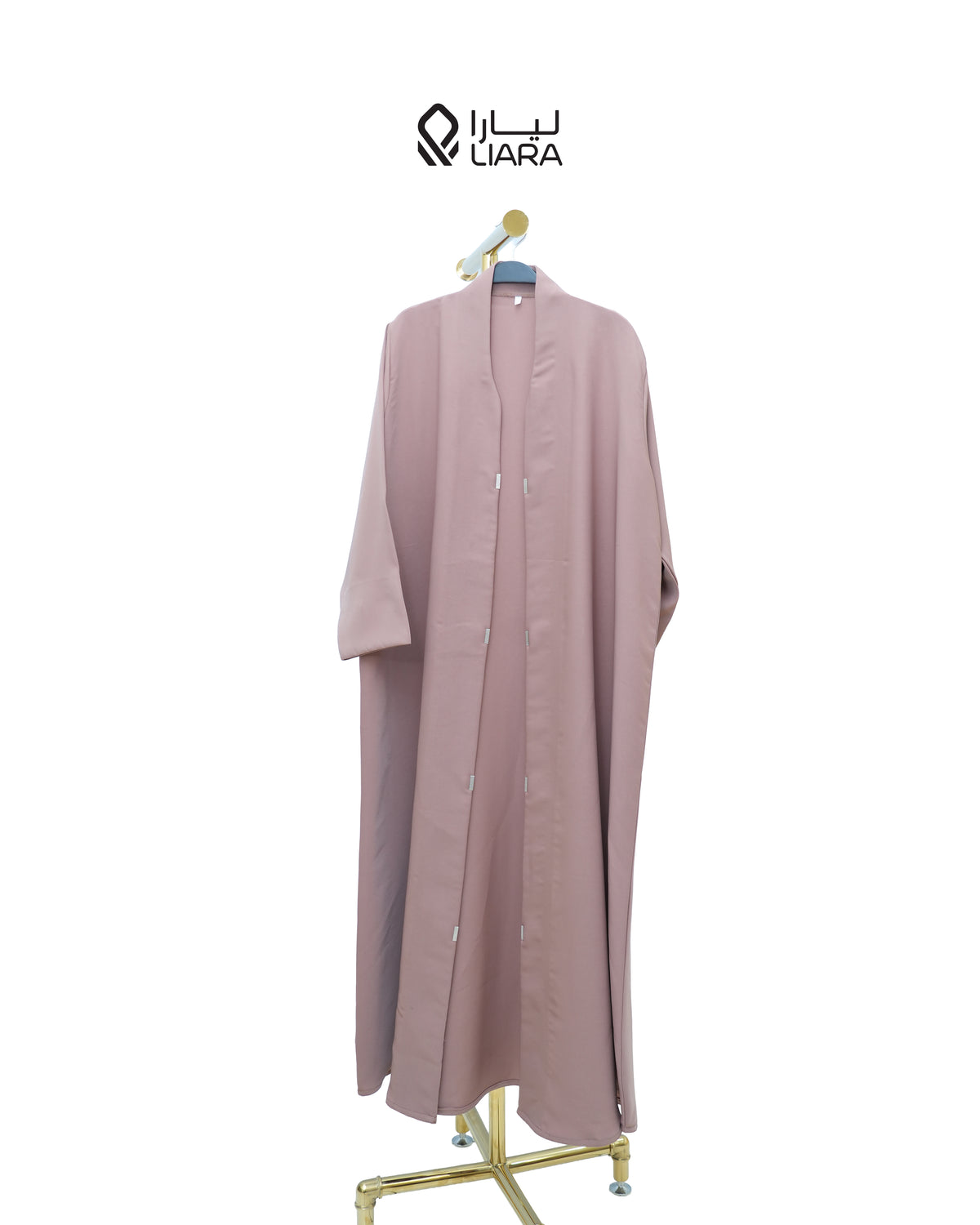 Liara Dusty Pink Coat Abaya
