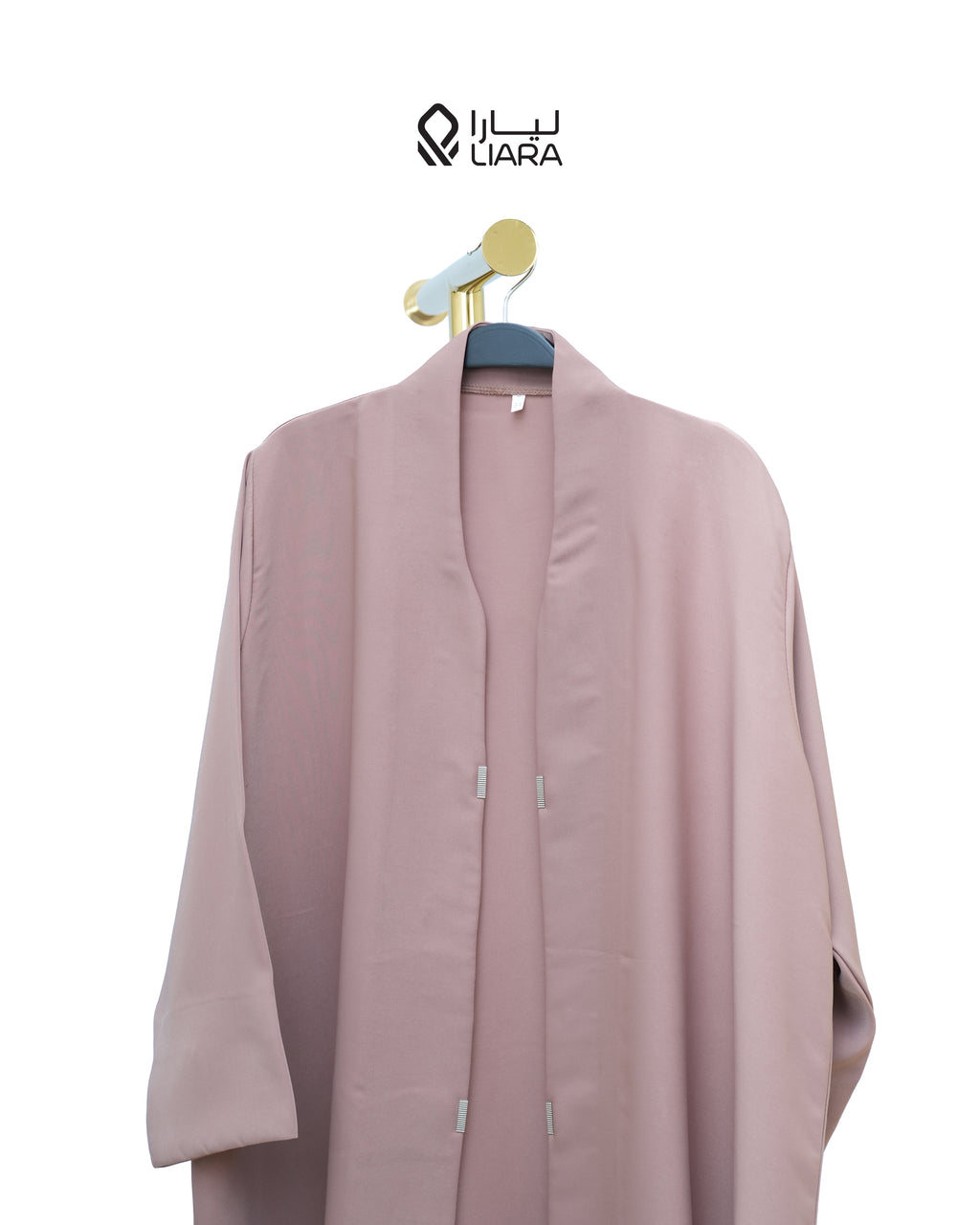Liara Dusty Pink Coat Abaya