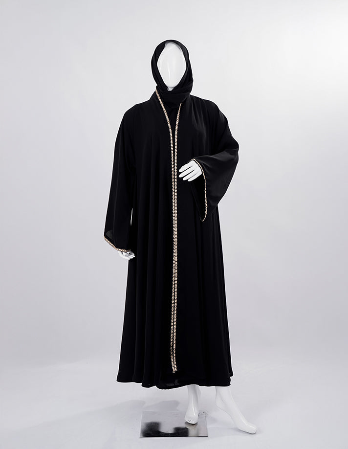 Liara Noor Trim Open Abaya