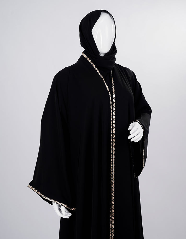 Liara Noor Trim Open Abaya