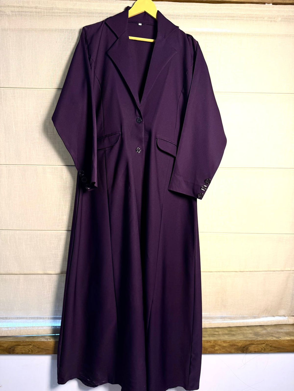 Liara Plum Blazer Abaya