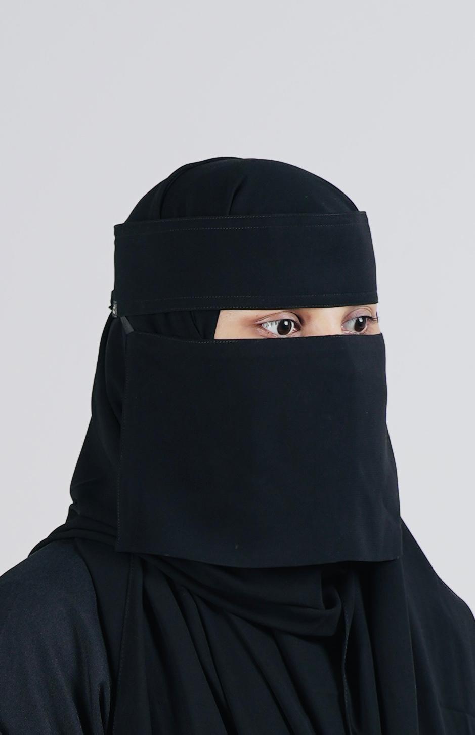 Liara Mini Small Niqab – 6 Inch Length