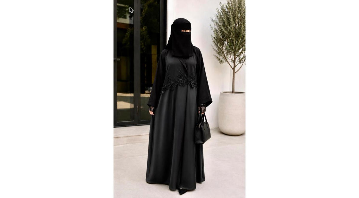 Liara Black Bridal Abaya