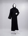 Liara Noir Embroidered Abaya Set