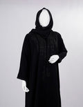 Liara Lace-Cuff Panel Abaya