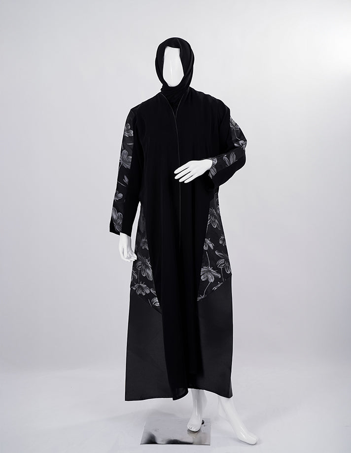 Midnight Blossom Abaya