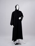Royal Lace Cuff Premium Black Abaya