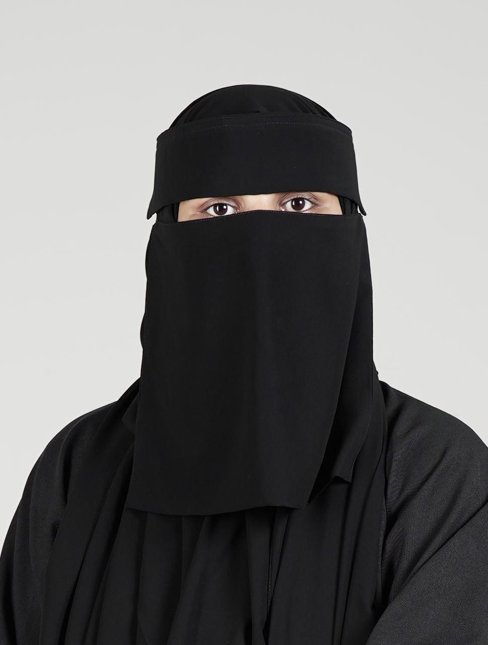 Liara Medium Double Layer Niqab – 10 Inch Length