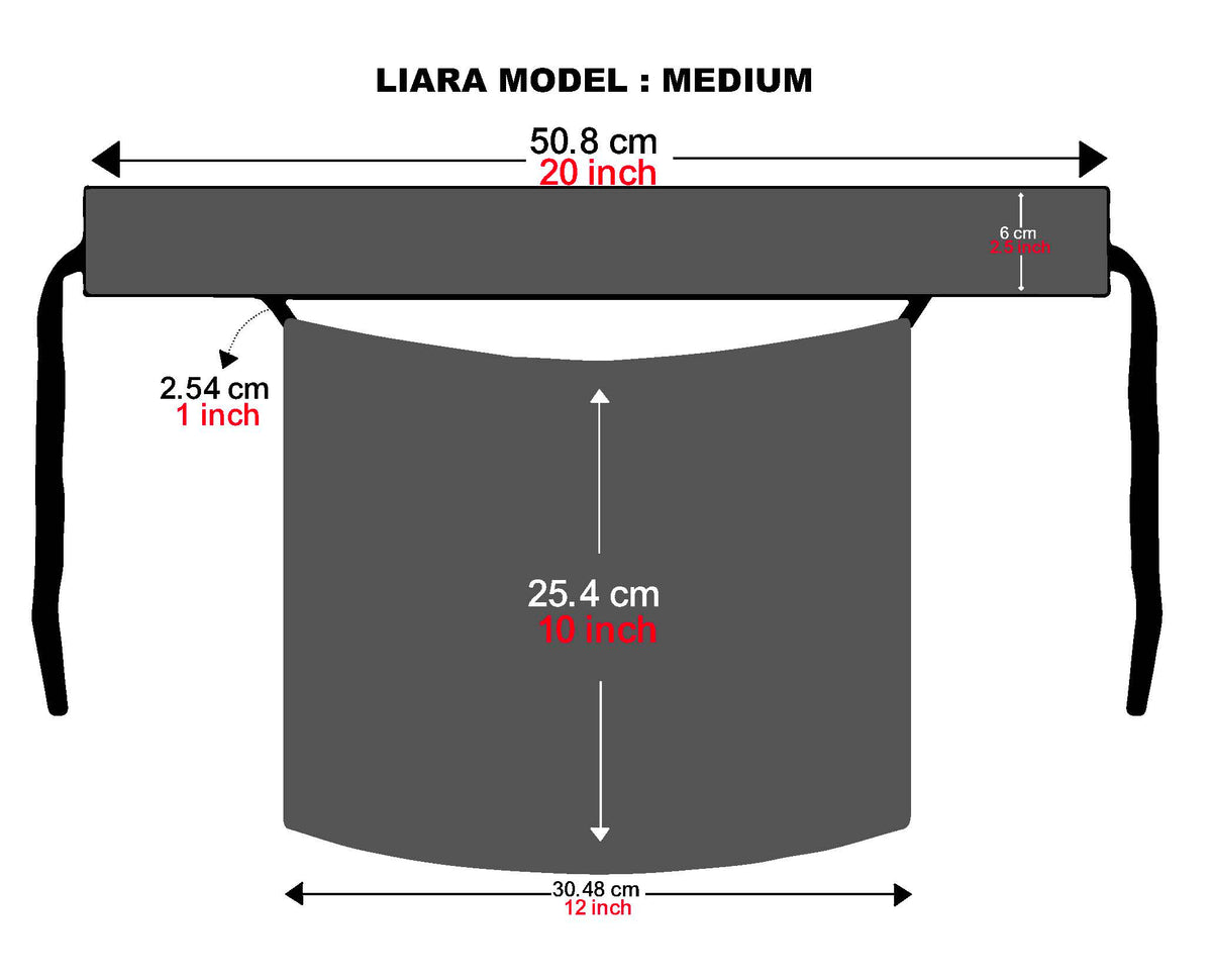 Liara Medium Niqab with Leaf Locket – 10 Inch Length