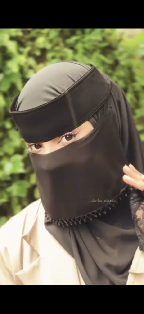 Liara Stone Work XS Niqab – 5 Inch Length