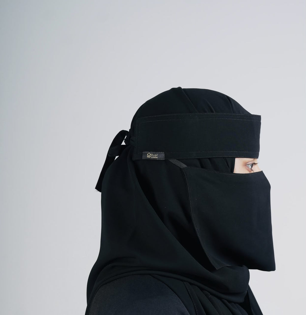 Liara Mini Small Niqab – 6 Inch Length