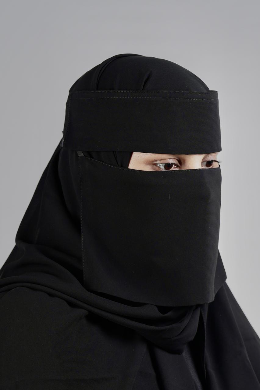Liara Mini Small Flap Niqab – 6 Inch Length