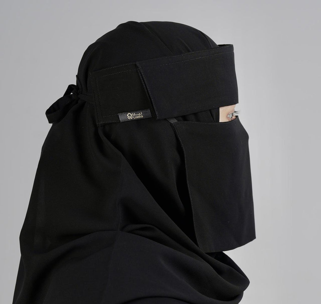 Liara Mini Small Flap Niqab – 6 Inch Length