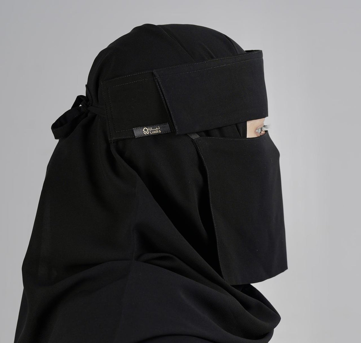 Liara Mini Small Flap Niqab – 6 Inch Length