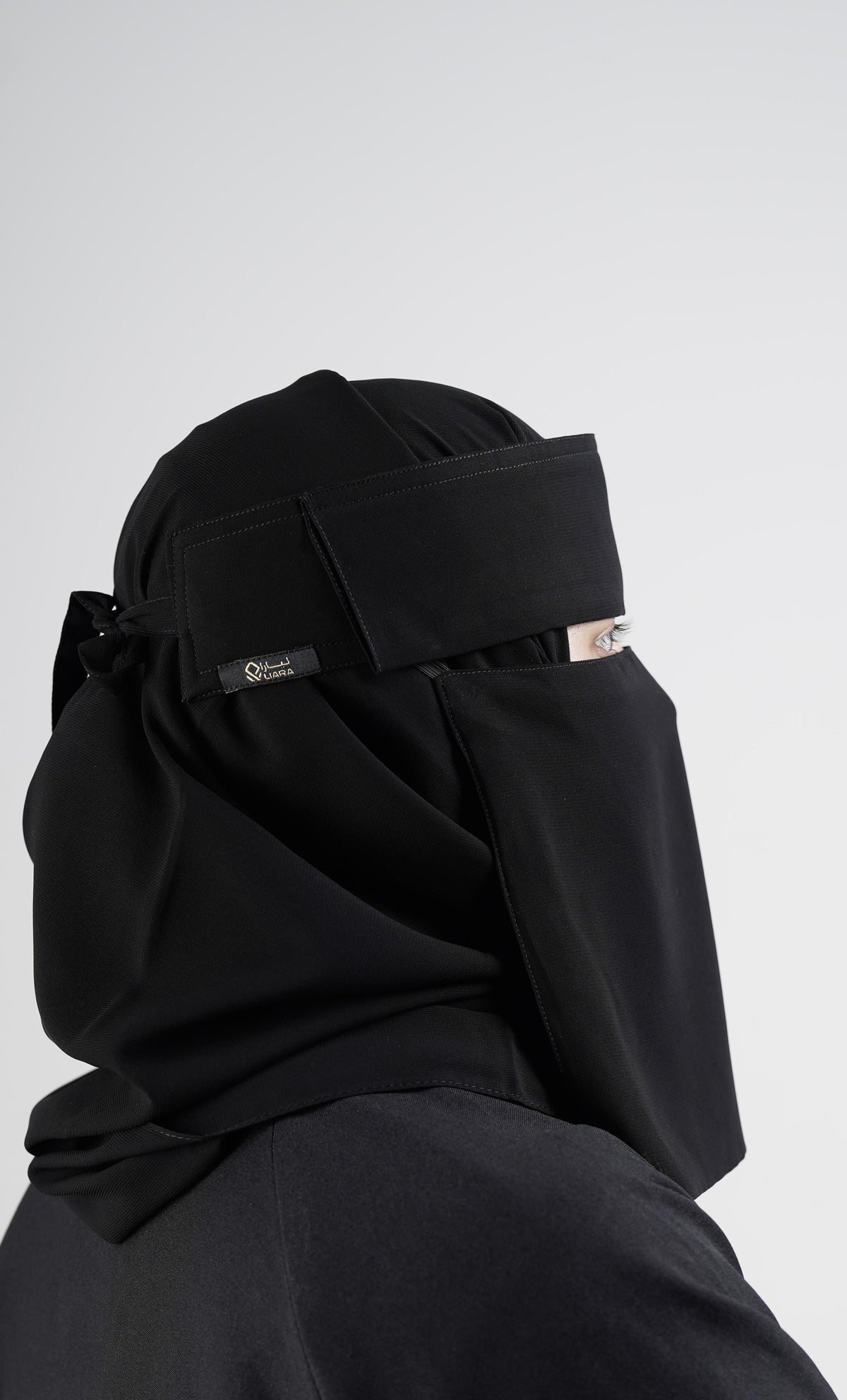 Liara Small Size Flap Niqab – 8 Inch Length
