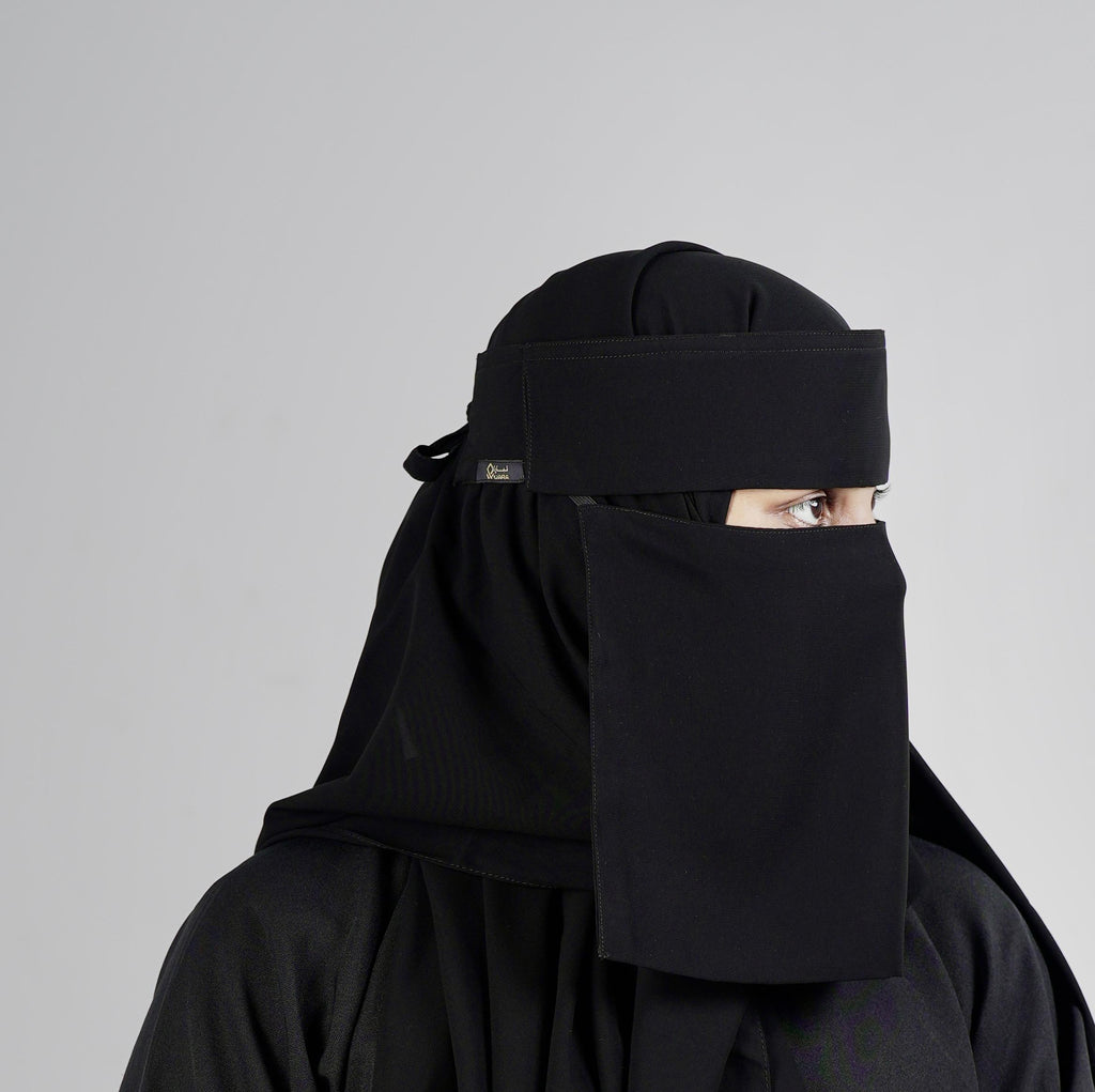 Liara Small Size Flap Niqab – 8 Inch Length