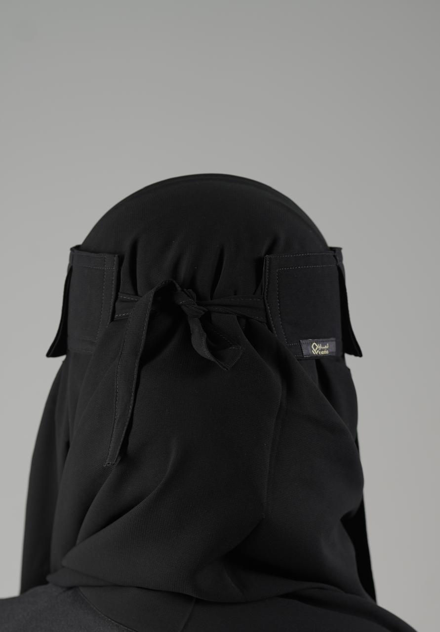 Liara Medium Double Layer Niqab – 10 Inch Length