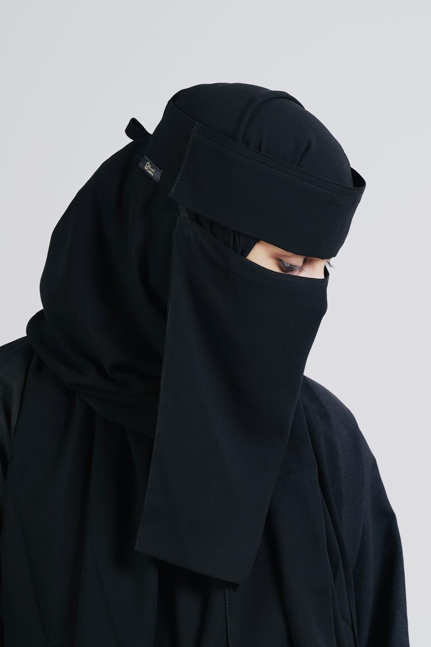 Liara Large Flap Niqab – 11 Inch Length