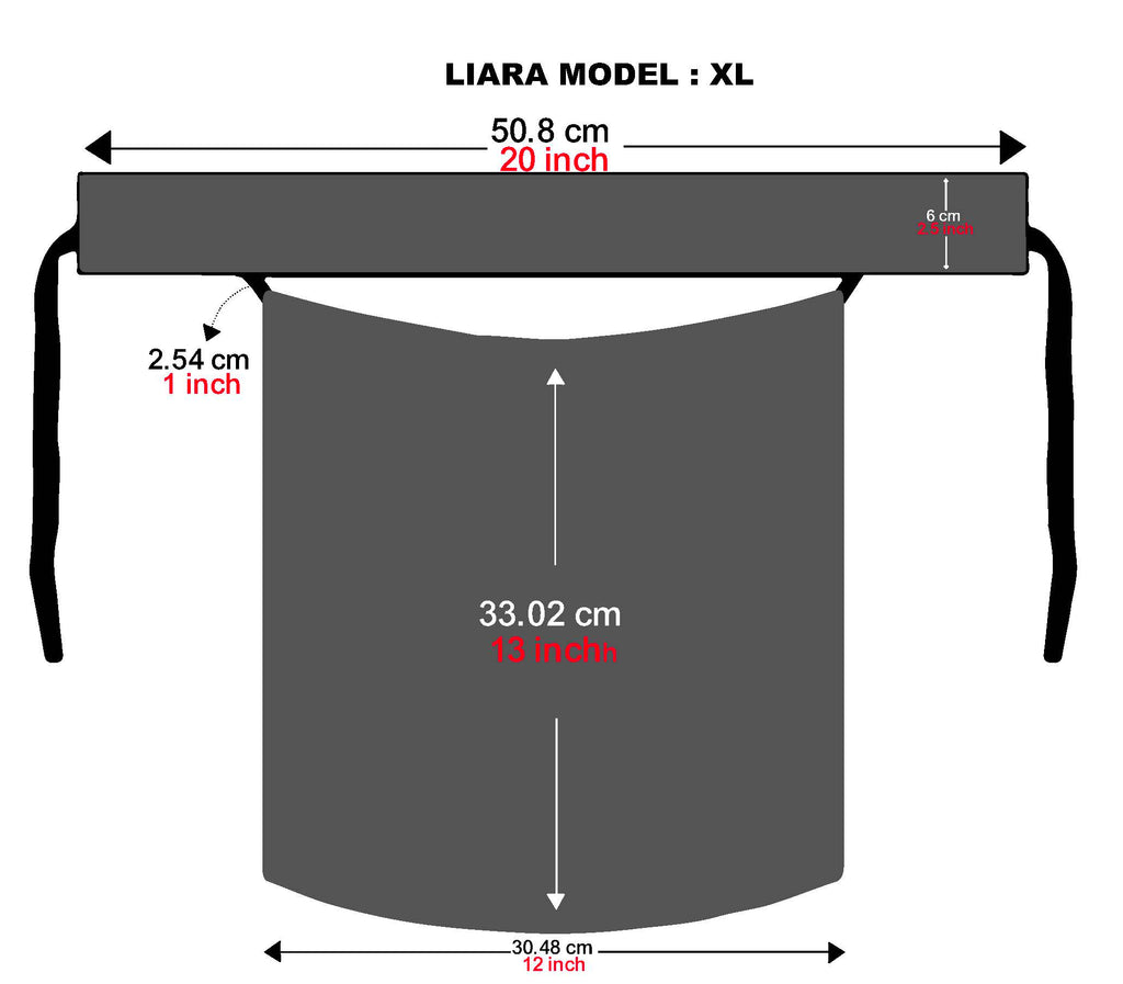 Liara XL Niqab – 13 Inch Length